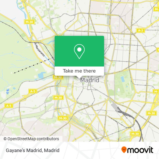 mapa Gayane's Madrid