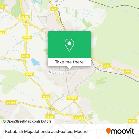 mapa Kebabish Majadahonda Just-eat.es