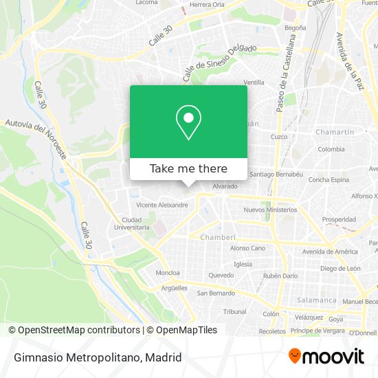 Gimnasio Metropolitano map