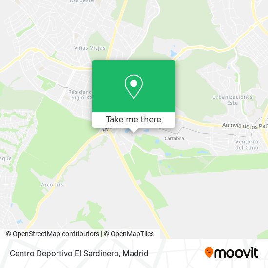 mapa Centro Deportivo El Sardinero