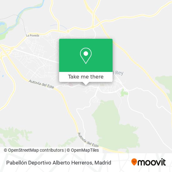 mapa Pabellón Deportivo Alberto Herreros