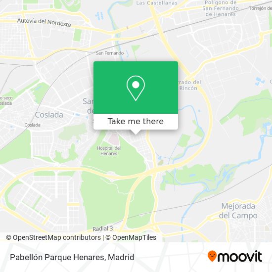 Pabellón Parque Henares map