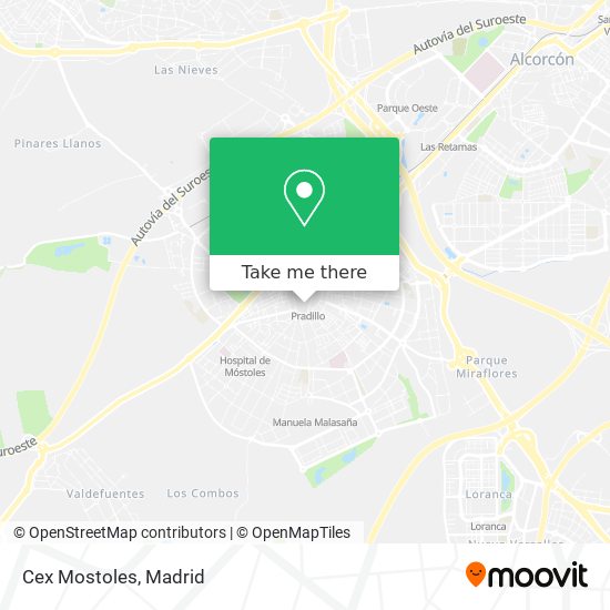 mapa Cex Mostoles