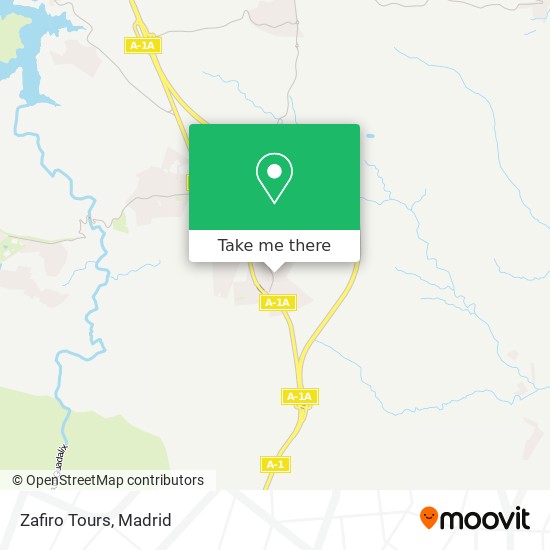 Zafiro Tours map
