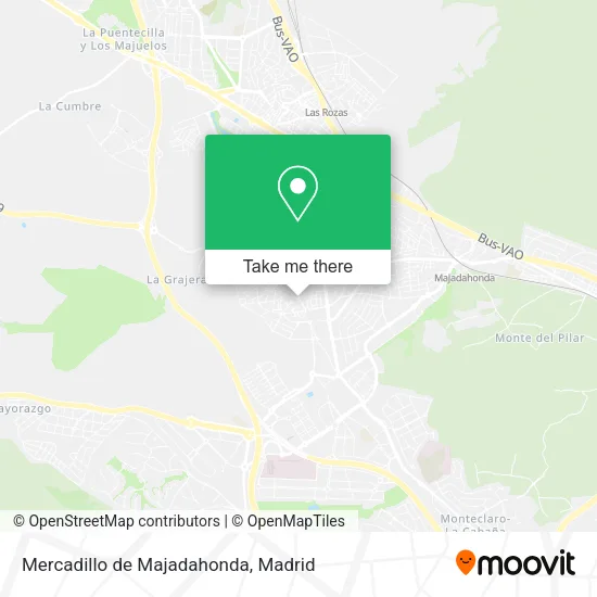 Mercadillo de Majadahonda map