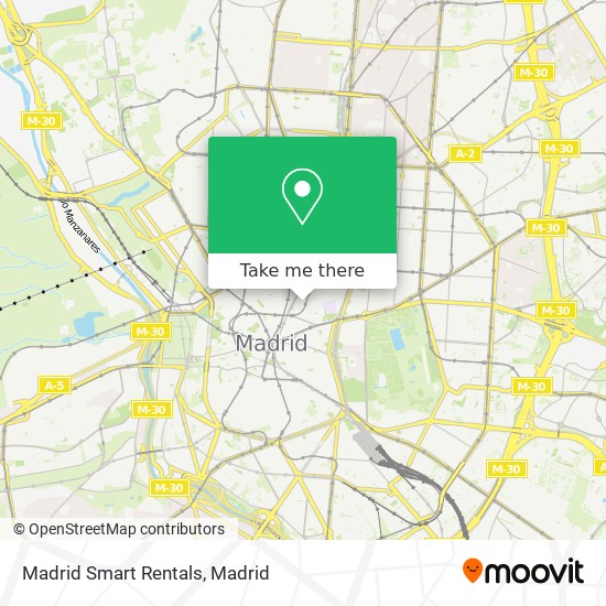 Madrid Smart Rentals map