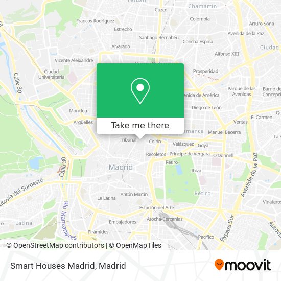 Smart Houses Madrid map