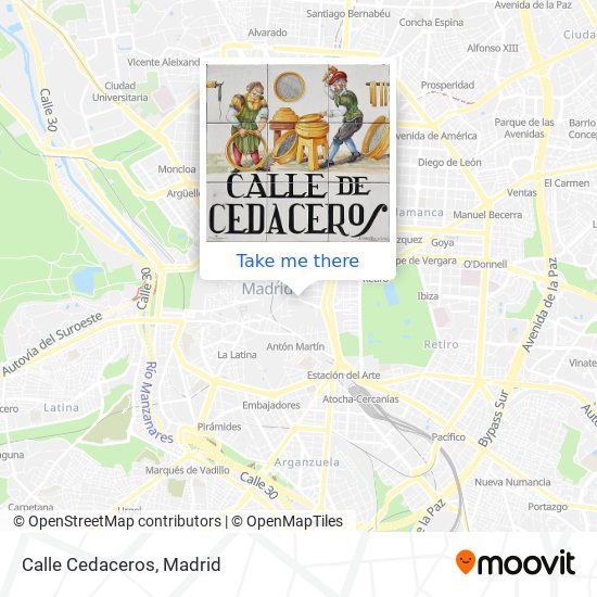 Calle Cedaceros map