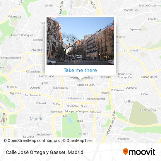 Calle José Ortega y Gasset map