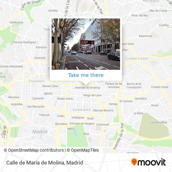 mapa Calle de María de Molina