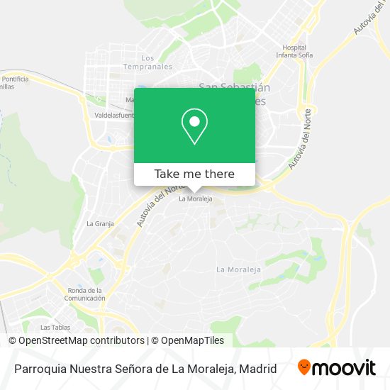 mapa Parroquia Nuestra Señora de La Moraleja