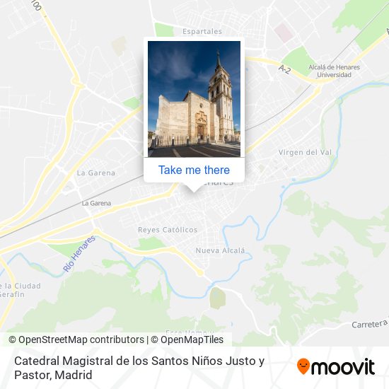 mapa Catedral Magistral de los Santos Niños Justo y Pastor