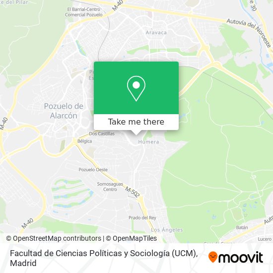 Facultad de Ciencias Políticas y Sociología (UCM) map