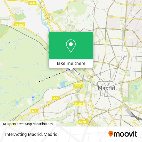 InterActing Madrid map