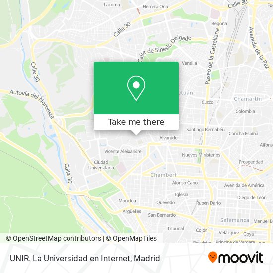 UNIR. La Universidad en Internet map