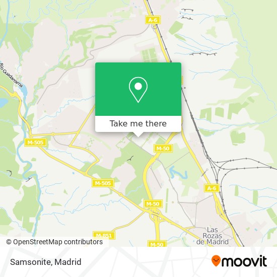 mapa Samsonite