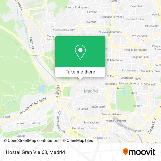 Hostal Gran Via 63 map