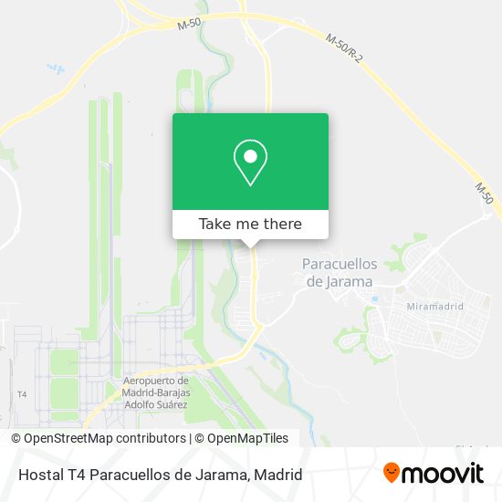 mapa Hostal T4 Paracuellos de Jarama