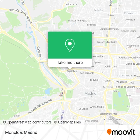 Moncloa map