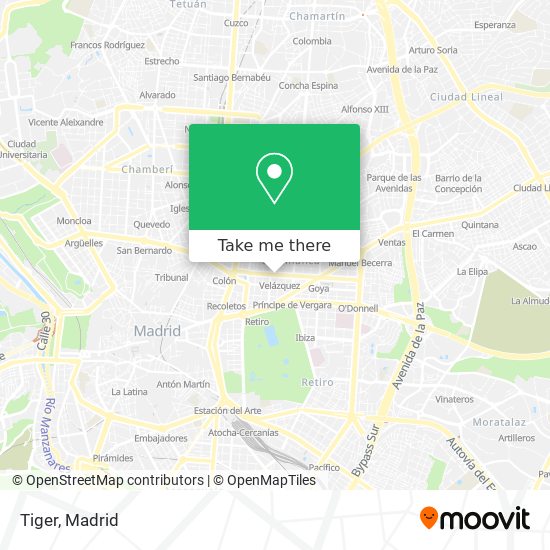 Tiger map