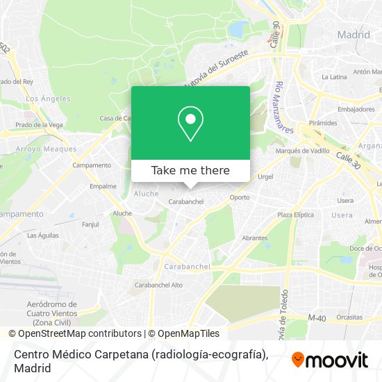 Centro Médico Carpetana (radiología-ecografía) map