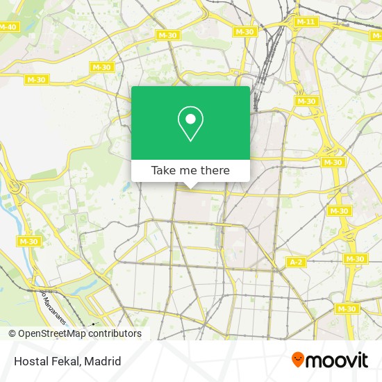 mapa Hostal Fekal