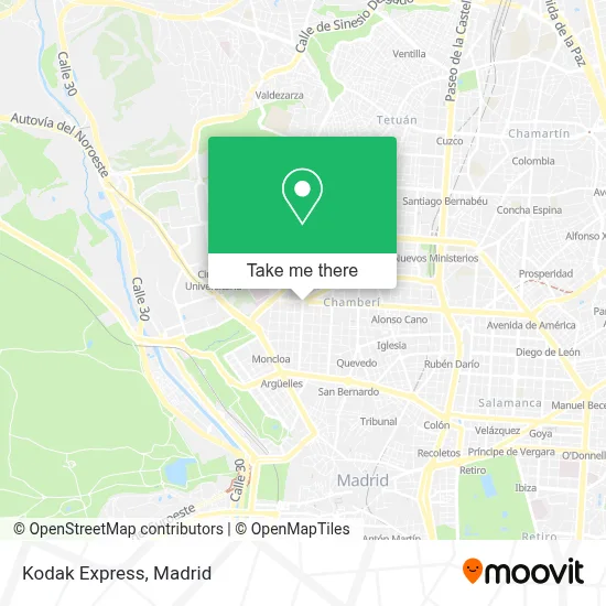 Kodak Express map