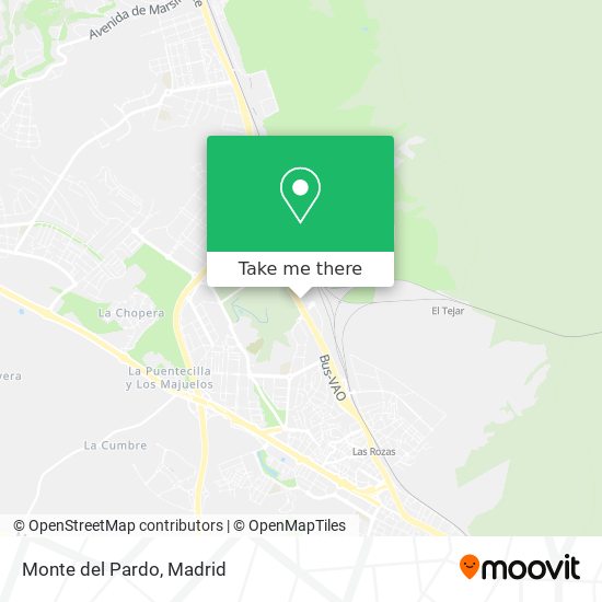 Monte del Pardo map