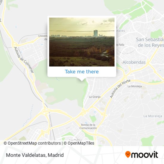 Monte Valdelatas map