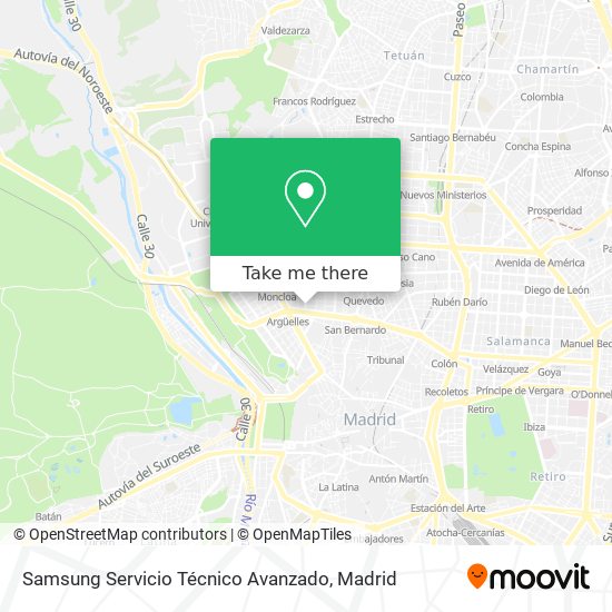 Samsung Servicio Técnico Avanzado map