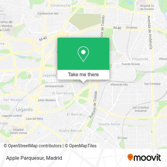 Apple Parquesur map