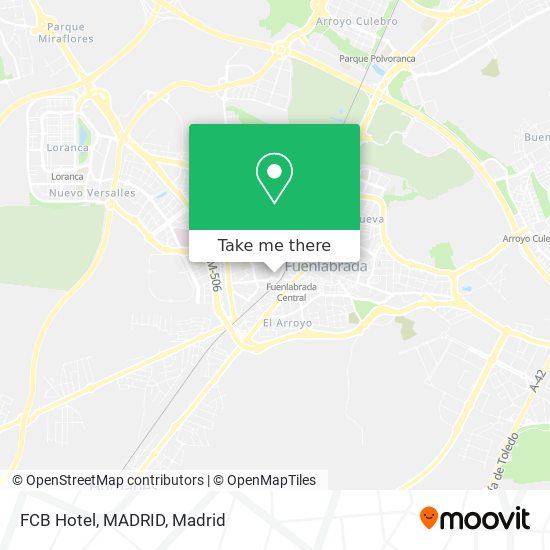 mapa FCB Hotel, MADRID