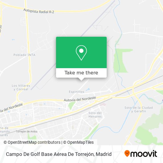Campo De Golf Base Aérea De Torrejón map