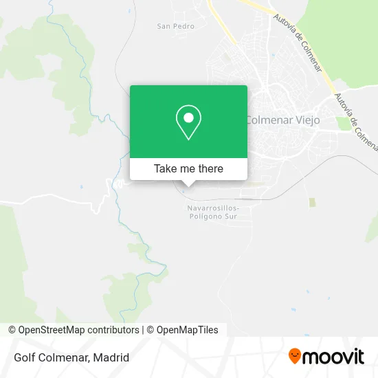 Golf Colmenar map