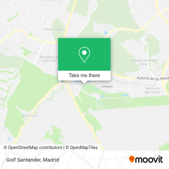 Golf Santander map