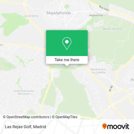 Las Rejas Golf map