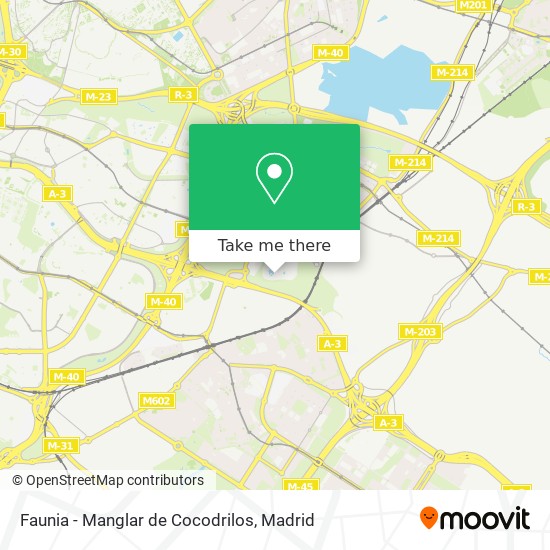 Faunia - Manglar de Cocodrilos map