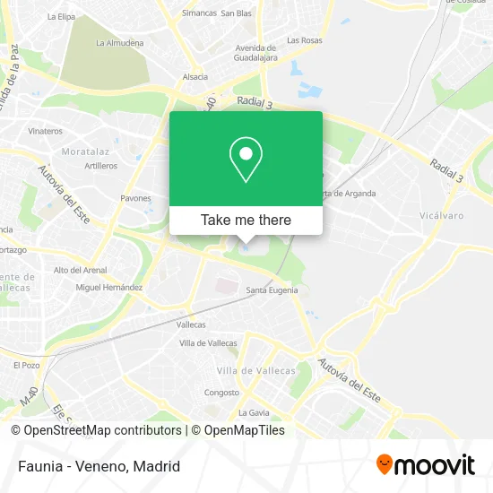 Faunia - Veneno map