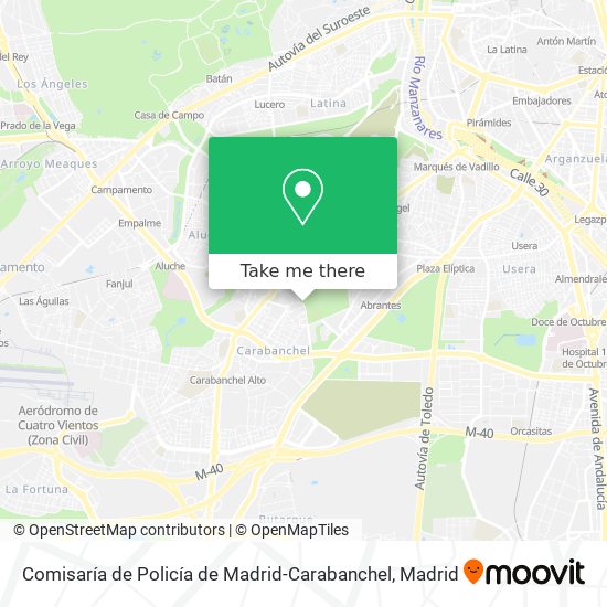 Comisaría de Policía de Madrid-Carabanchel map