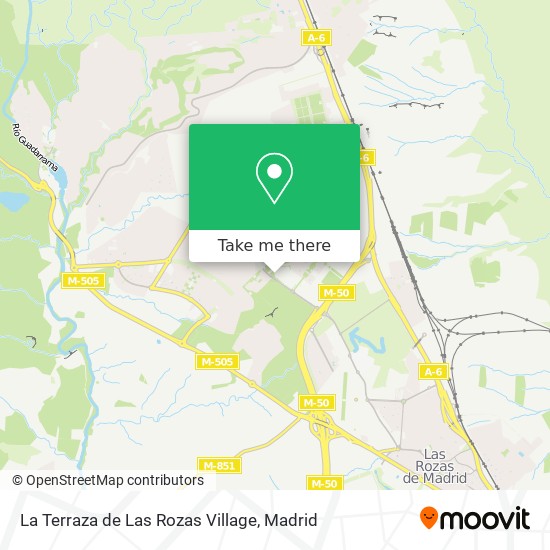 mapa La Terraza de Las Rozas Village