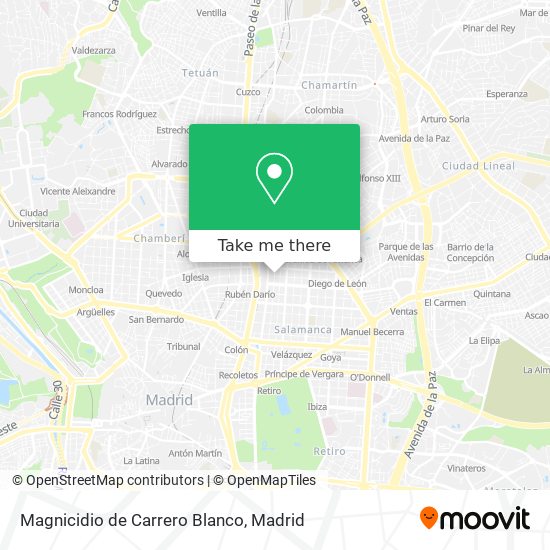 Magnicidio de Carrero Blanco map