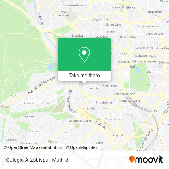 Colegio Arzobispal map
