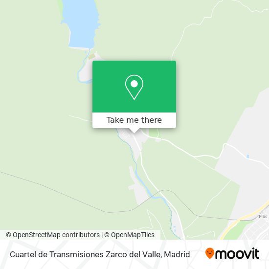 mapa Cuartel de Transmisiones Zarco del Valle