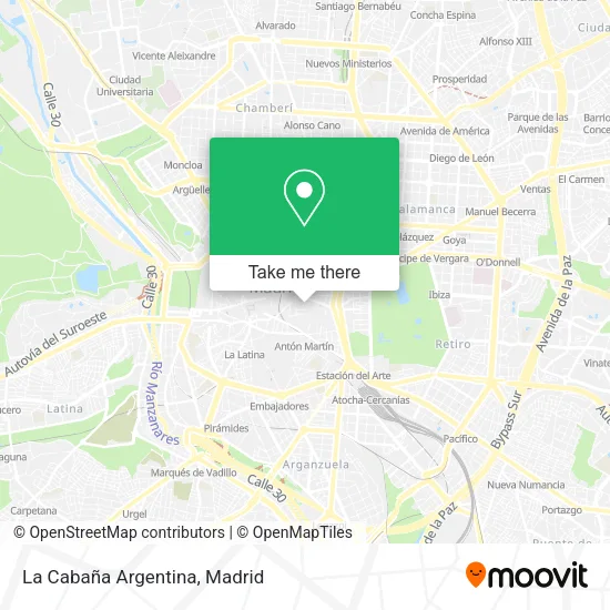 La Cabaña Argentina map