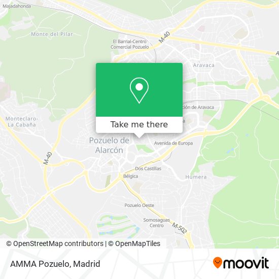 mapa AMMA Pozuelo