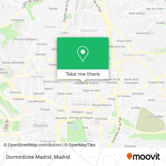 Dormirdcine Madrid map