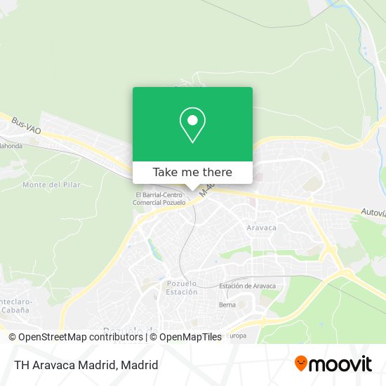 mapa TH Aravaca Madrid