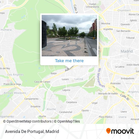 mapa Avenida De Portugal