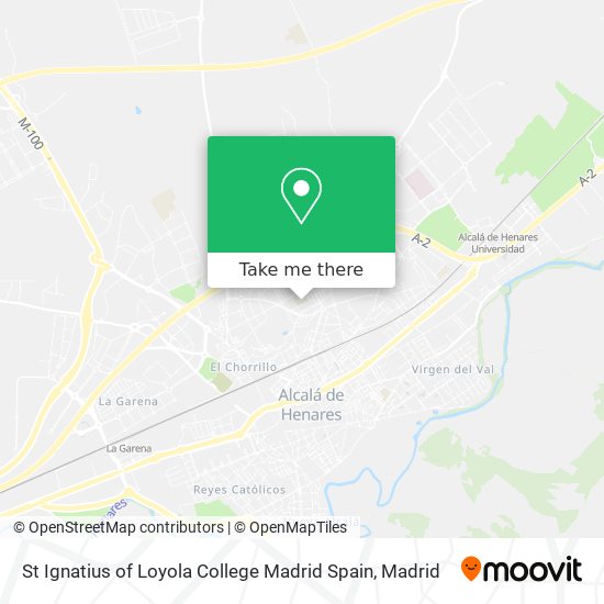 St Ignatius of Loyola College Madrid Spain map