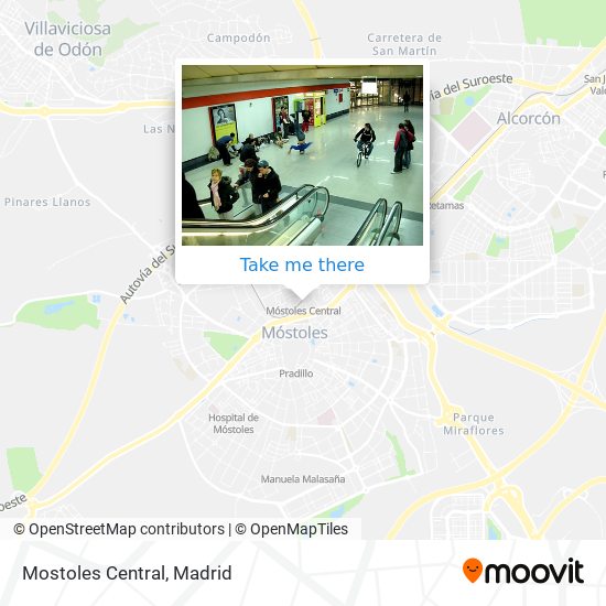 Mostoles Central map